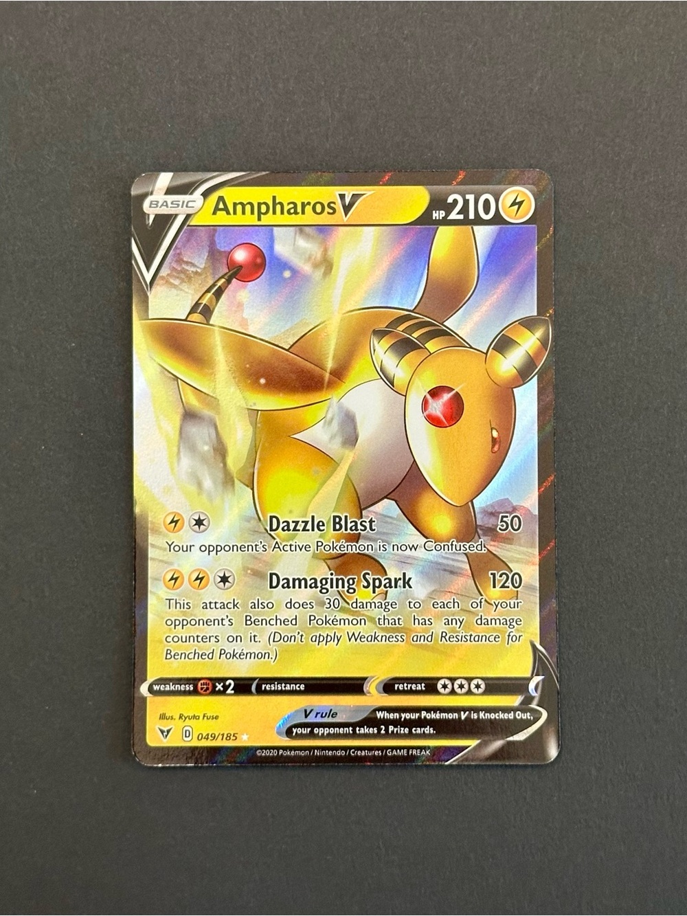 Ampharos Pokémon Card - 049/185 Vivid Voltage